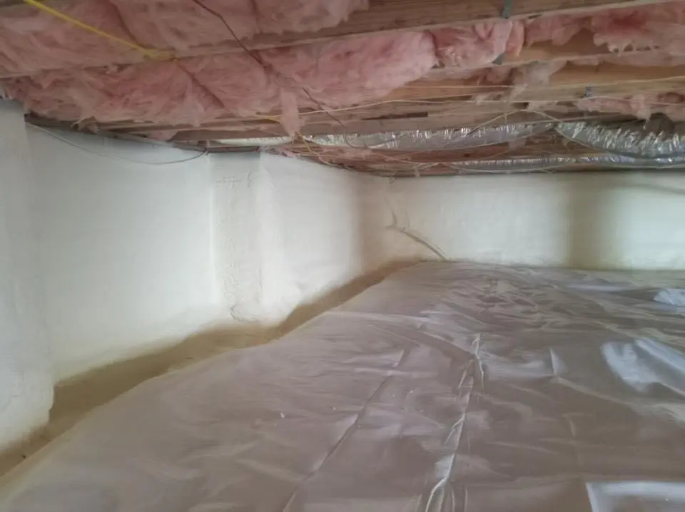 Crawl space encapsulation with closed-cell spray foam for Spray Foam Roofing in Travelers Rest